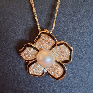 Vintage Roman Flower Pendant On A Beautiful Chain
